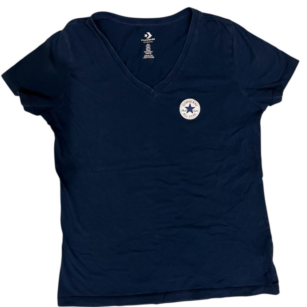 Converse Dark Blue V-Neck T-Shirt